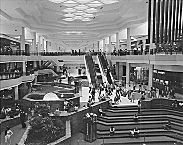 A mid-70's view of the Grand Court at Woodfield Mall in Schaumburg, Illinois